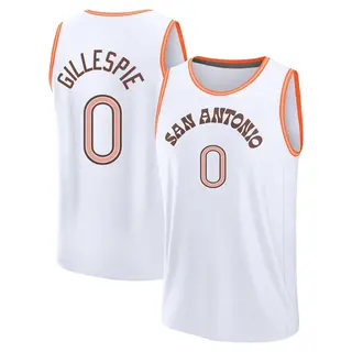 Youth Ja'Kobi Gillespie San Antonio Spurs Fanatics Branded Fast Break White 2023/24 City Edition Jersey