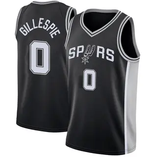 Youth Ja'Kobi Gillespie San Antonio Spurs Nike Swingman Black Jersey - Icon Edition