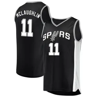 Youth Jordan McLaughlin San Antonio Spurs Fanatics Branded Fast Break Black Jersey - Icon Edition