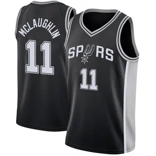 Youth Jordan McLaughlin San Antonio Spurs Nike Swingman Black Jersey - Icon Edition