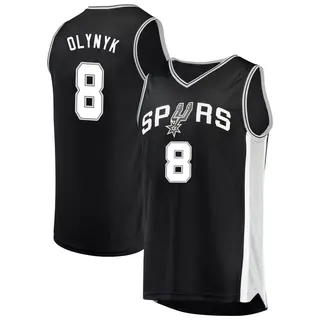 Youth Kelly Olynyk San Antonio Spurs Fanatics Branded Fast Break Black Jersey - Icon Edition