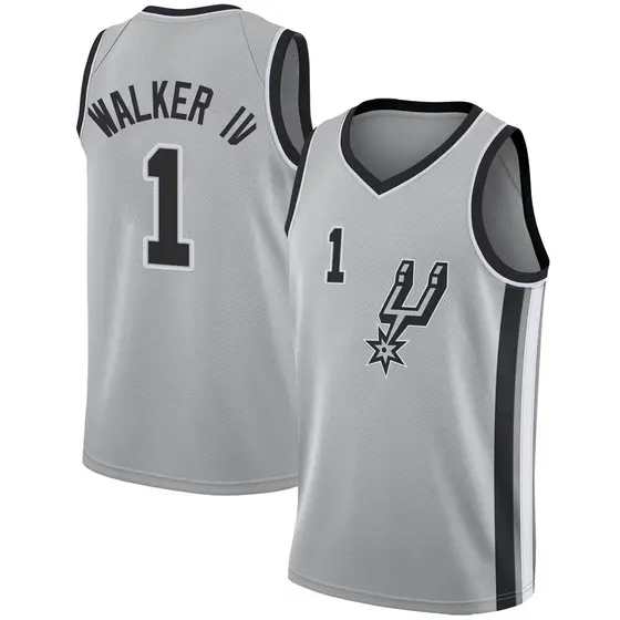 Youth Lonnie Walker IV San Antonio Spurs Nike Swingman Silver Jersey ...