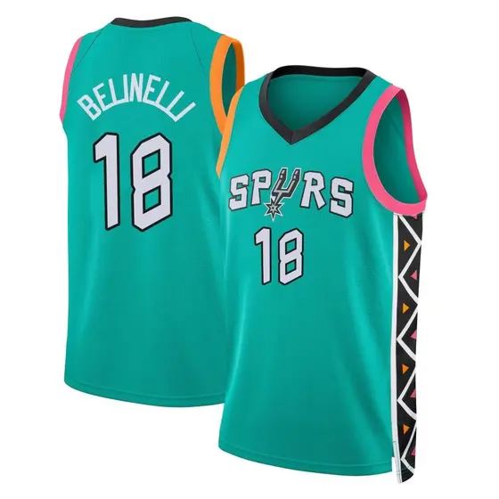 Youth Marco Belinelli San Antonio Spurs Nike Fast Break Turquoise