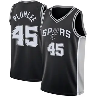Youth Mason Plumlee San Antonio Spurs Nike Swingman Black Jersey - Icon Edition