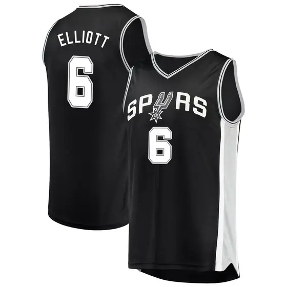 Youth Sean Elliott San Antonio Spurs Fanatics Branded Black Fast Break Jersey - Icon Edition