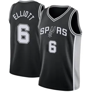 Youth Sean Elliott San Antonio Spurs Nike Swingman Black Jersey - Icon Edition