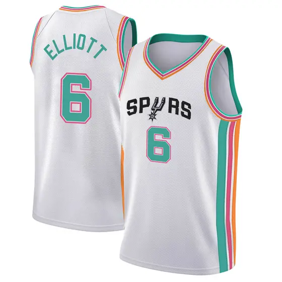 Youth Sean Elliott San Antonio Spurs Nike Swingman White 2021 22