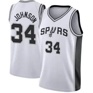 Youth Stanley Johnson San Antonio Spurs Fanatics Branded Fast Break White Jersey - Association Edition