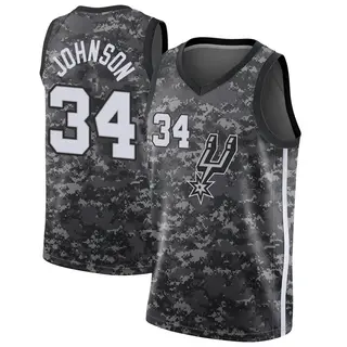 Youth Stanley Johnson San Antonio Spurs Nike Swingman Black Jersey - City Edition