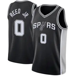 Youth Tarris Reed Jr. San Antonio Spurs Nike Swingman Black Jersey - Icon Edition