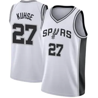 Youth Tommy Kuhse San Antonio Spurs Nike Swingman White Jersey - Association Edition