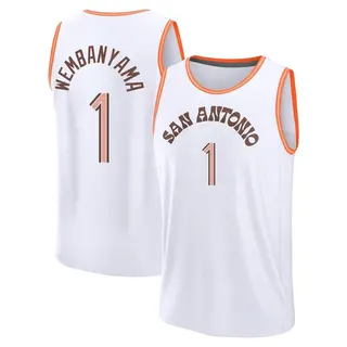 Youth Victor Wembanyama San Antonio Spurs Fanatics Branded Fast Break White 2023/24 City Edition Jersey