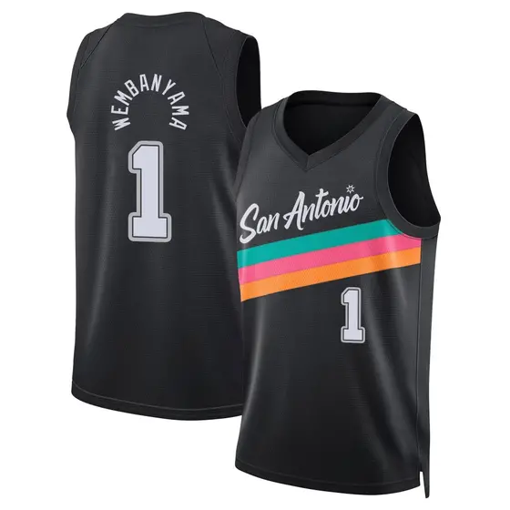 Youth Victor Wembanyama San Antonio Spurs Nike Swingman Black 2025